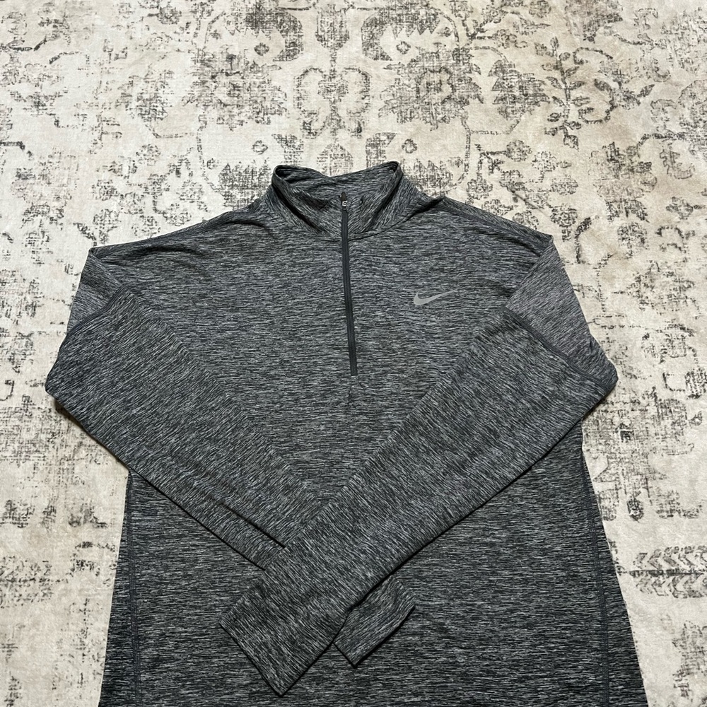 Nike Black and Gray Dri-FIT Running Top